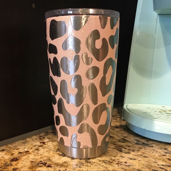 leopard print yeti tumbler